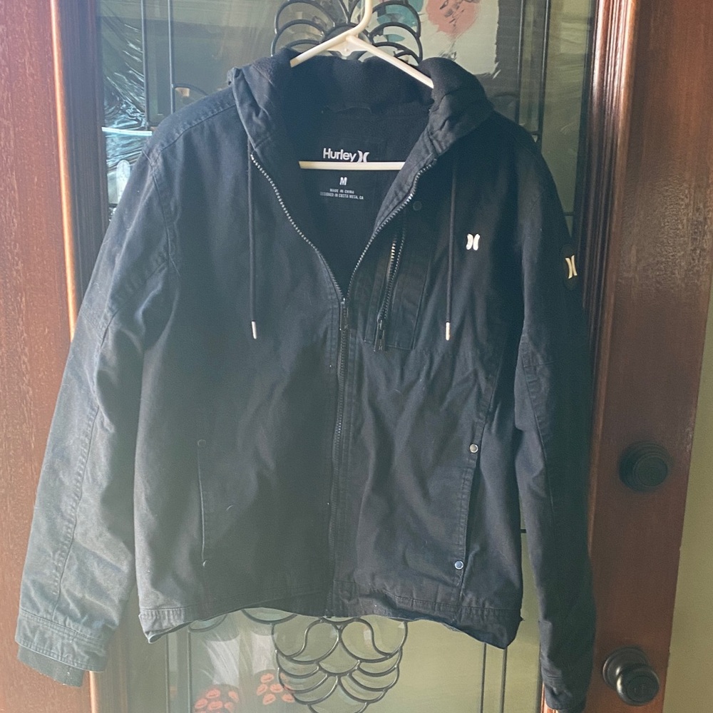 Hurley Men's Black Hoodie Jacket